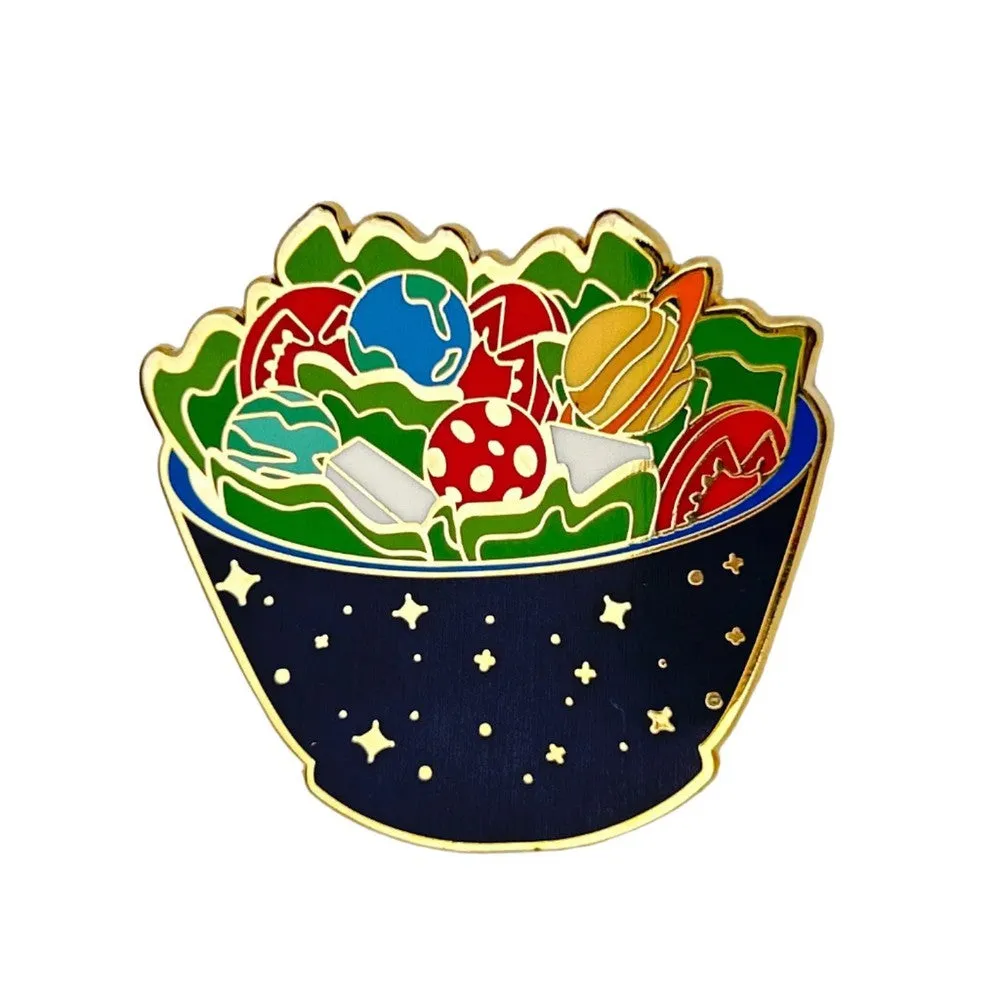 Space Food Enamel Pin