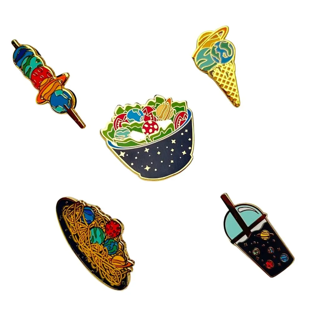 Space Food Enamel Pin