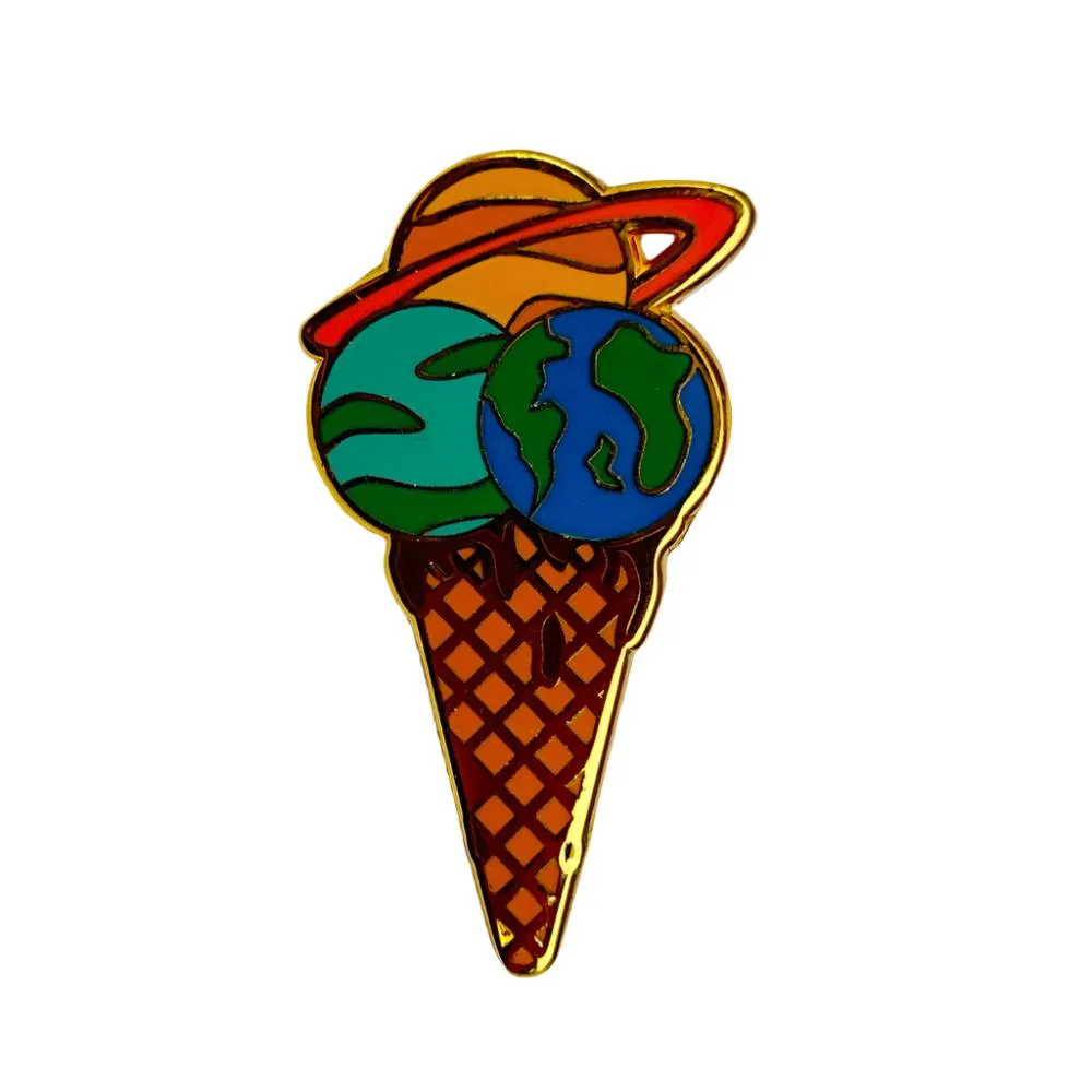 Space Food Enamel Pin