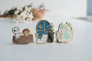 Spirit Friends Enamel Pin B -  Set of 3