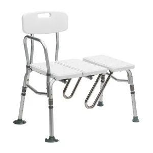 Splash Defense Transfer Bench with Curtain Guard Protection