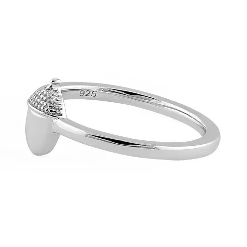 Sterling Silver Acorn Ring