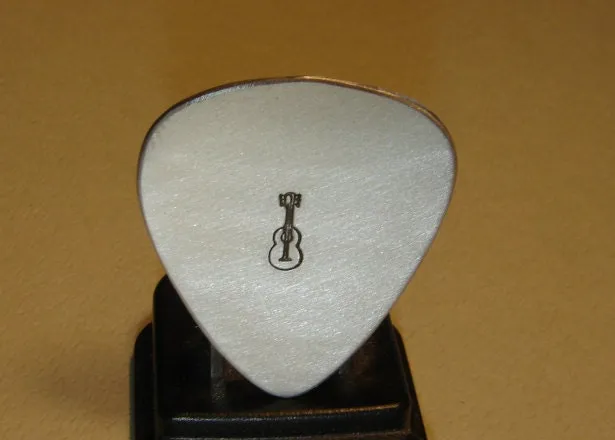 Sterling silver simple guitar pick