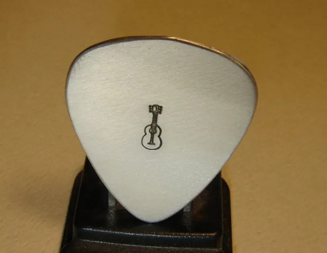 Sterling silver simple guitar pick