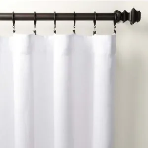 Stone Washed Linen Panel - White