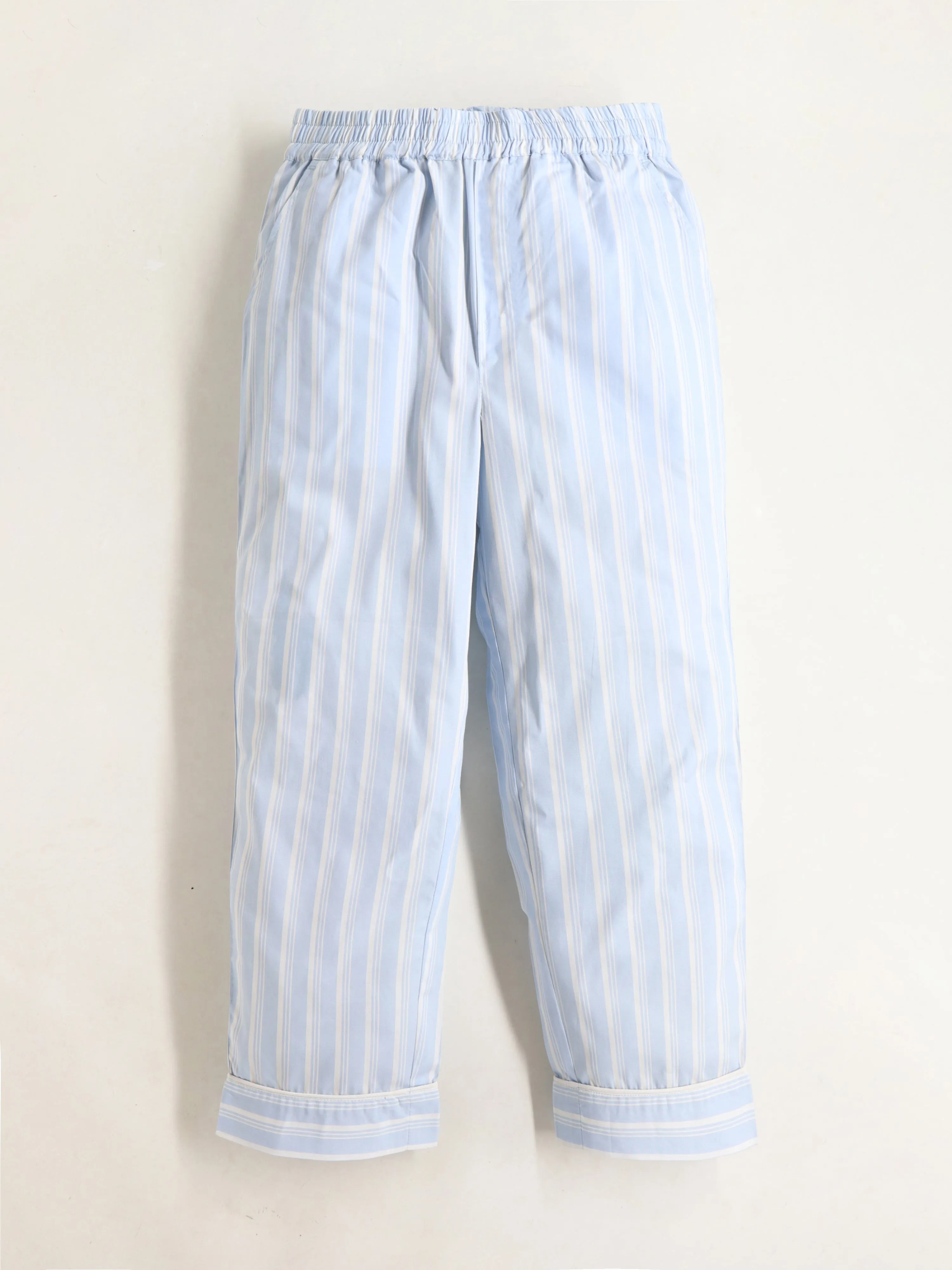 Striped Sky Blue Night Suit for Kids