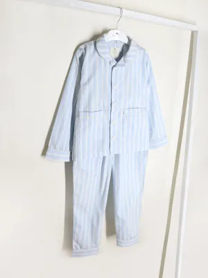 Striped Sky Blue Night Suit for Kids