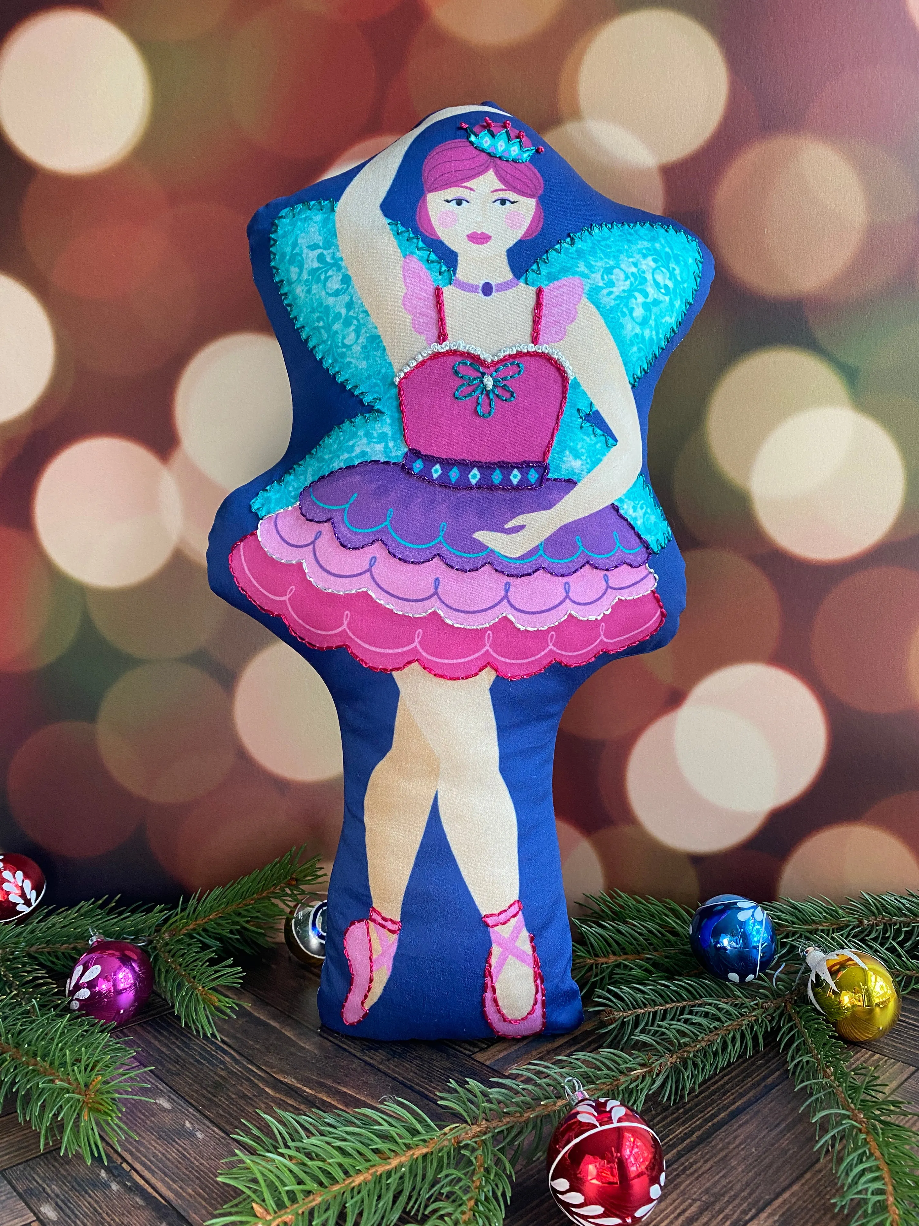 Sugar Plum Fairy Doll: Cut & Sew Panel