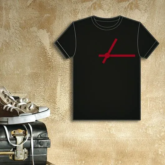 T-Shirt Clock 3D Foam Shape Wall Stickers (34.3/30.3cm)