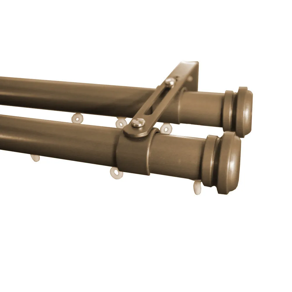 Tekno 25 Double Traverse Curtain Rod Set