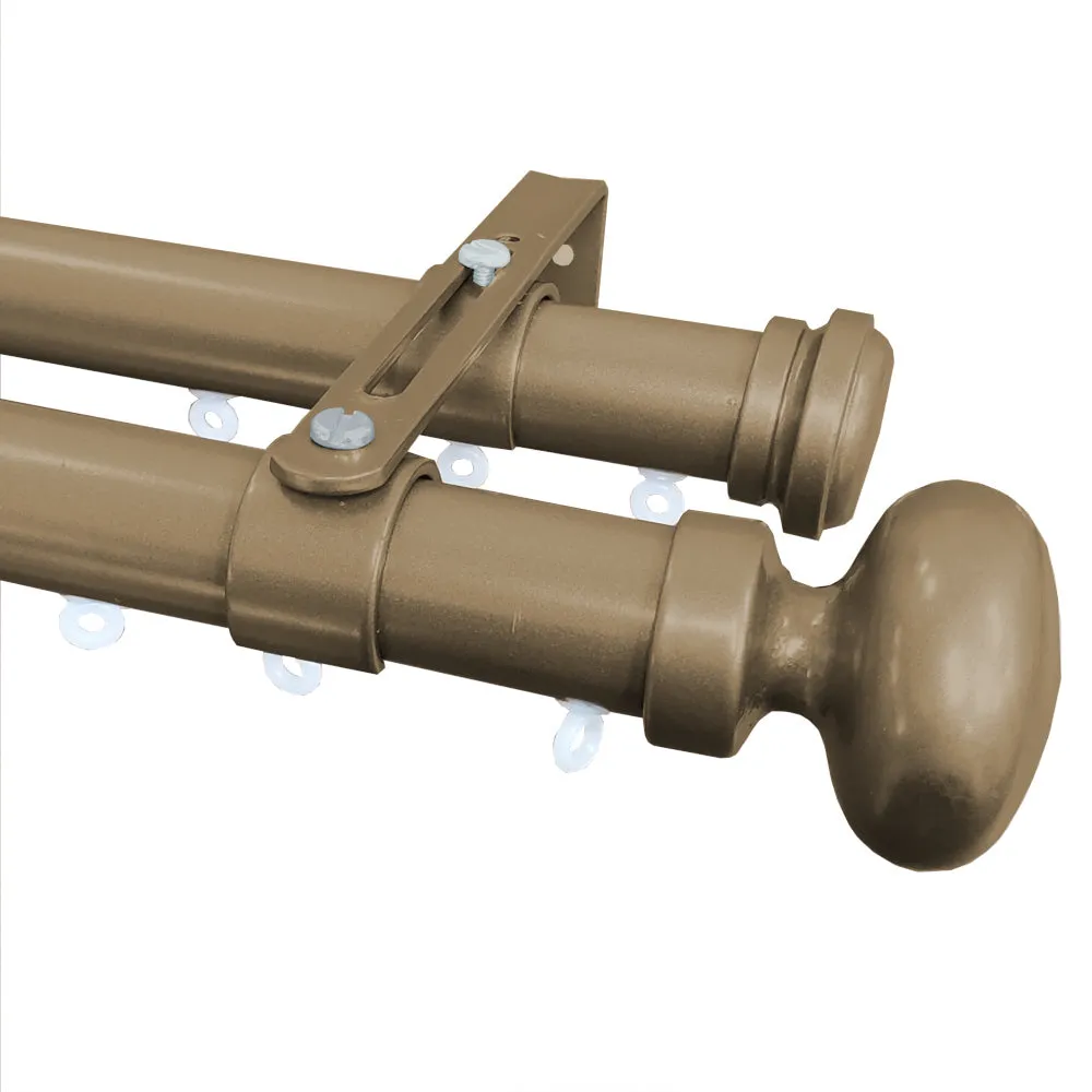 Tekno 25 Double Traverse Curtain Rod Set