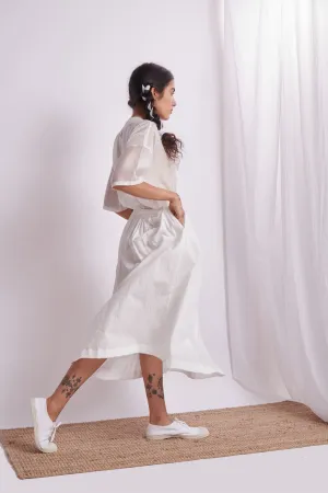The Plavate I Pavlovo See you later Co-ord Set Silk Cotton White Daily Collection AW22-37