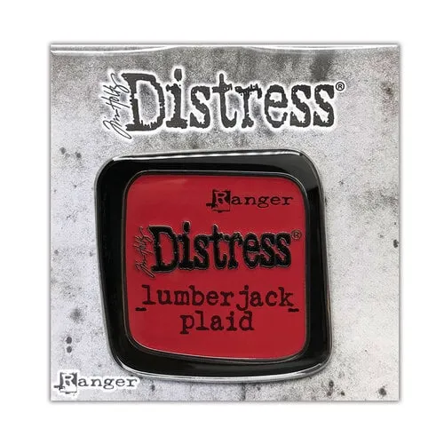 Tim Holtz - Lumberjack Plaid  - Enamel Pin