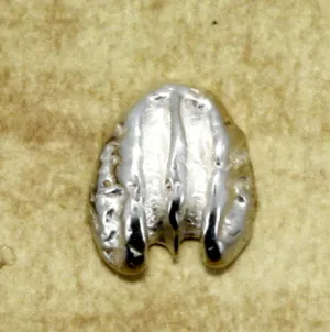 Tiny 925 Sterling Silver Pecan Tie Tack or Lapel Pin
