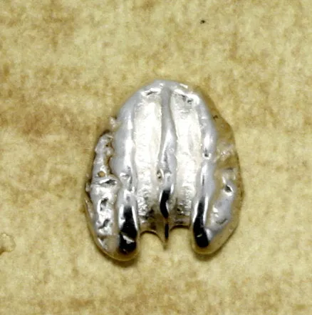 Tiny 925 Sterling Silver Pecan Tie Tack or Lapel Pin