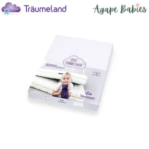 Traeumeland Jersey Single Fitted Sheet (90x200cm) - White