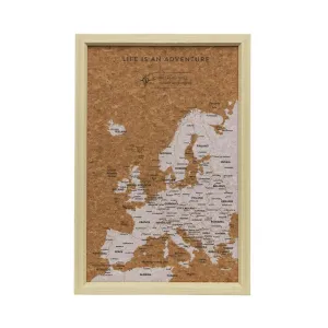 Travel Board Small Europe Map - ONLINE ONLY