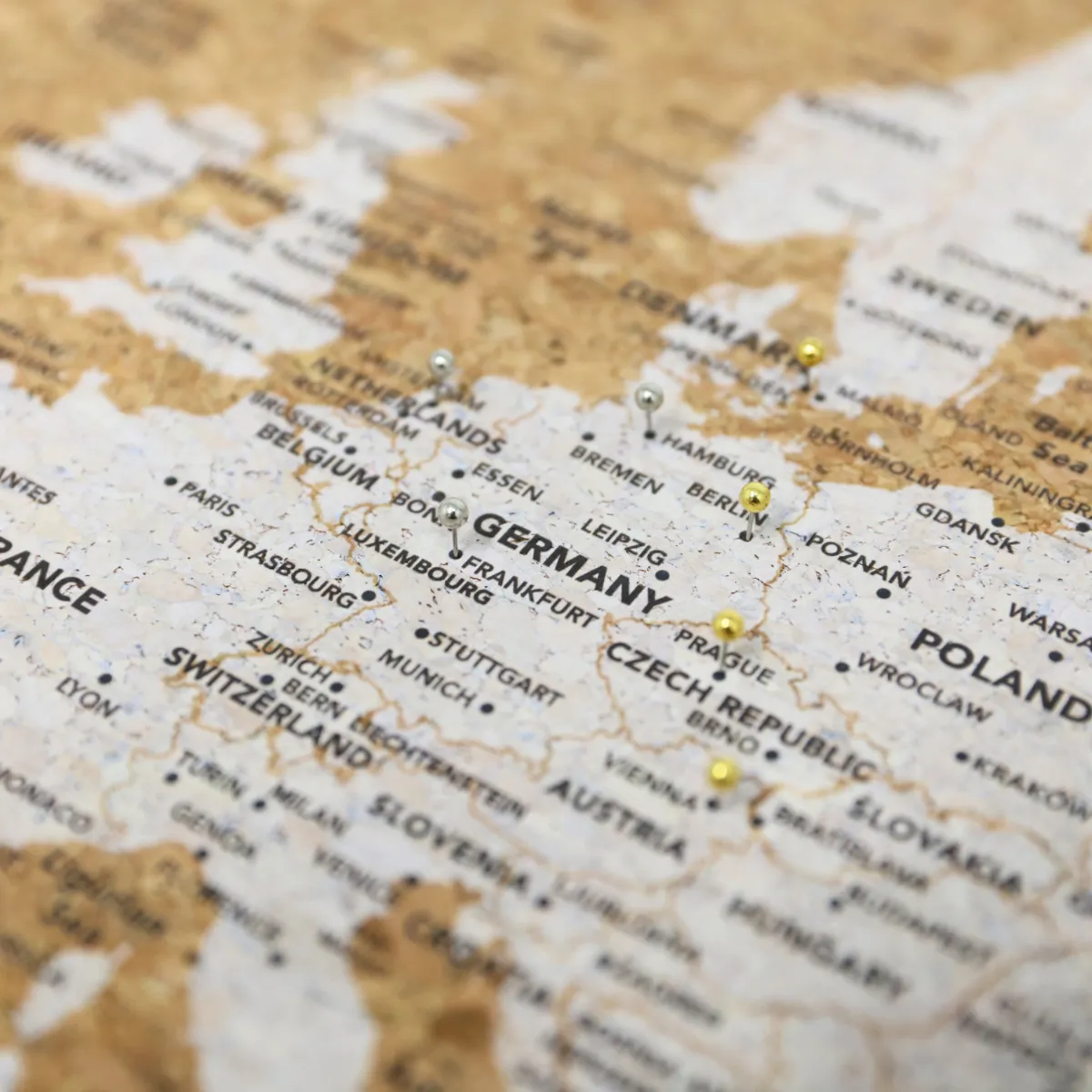 Travel Board Small Europe Map - ONLINE ONLY