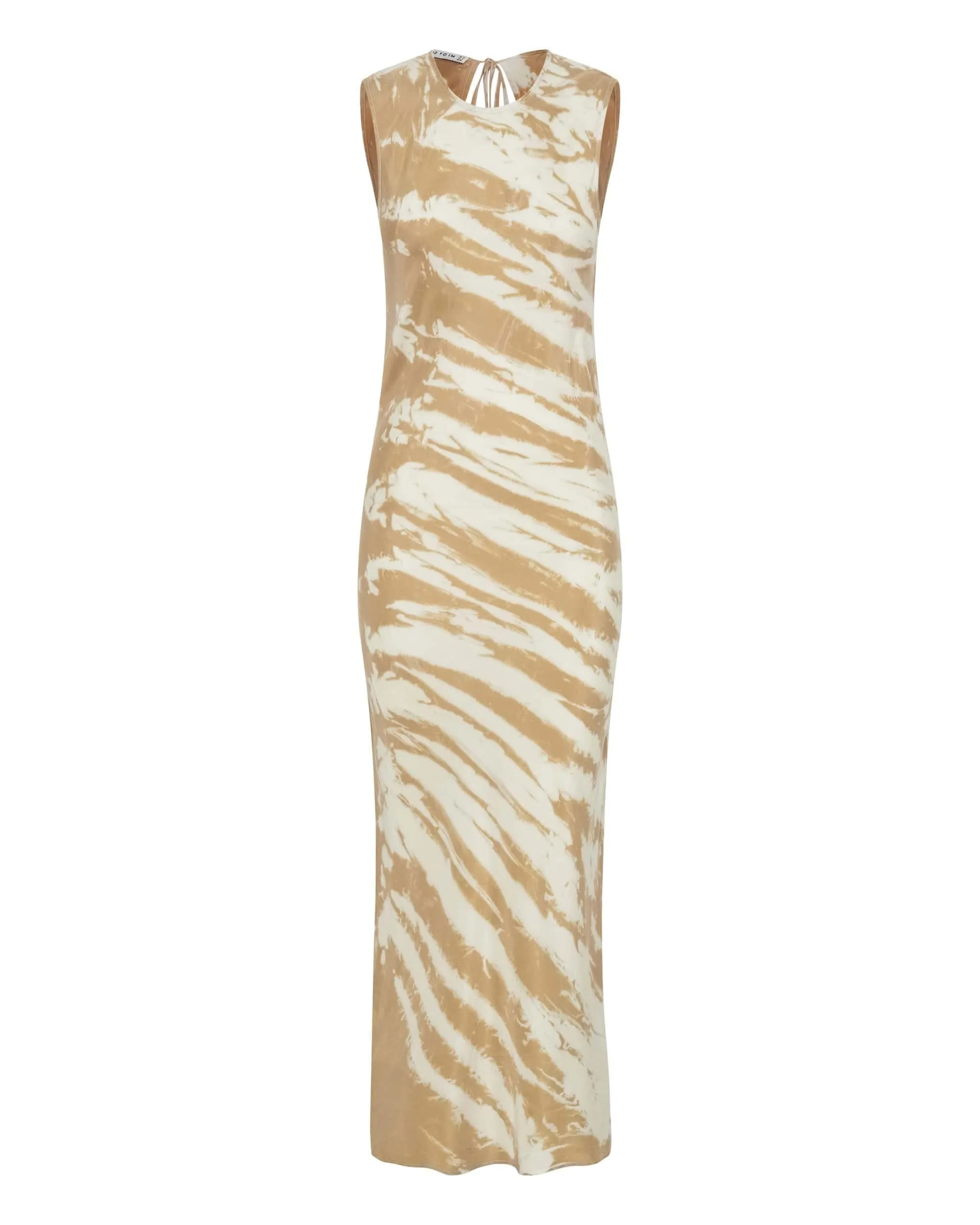 TWIST THROUGH BIAS TANK MAXI | TAN TIE DYE