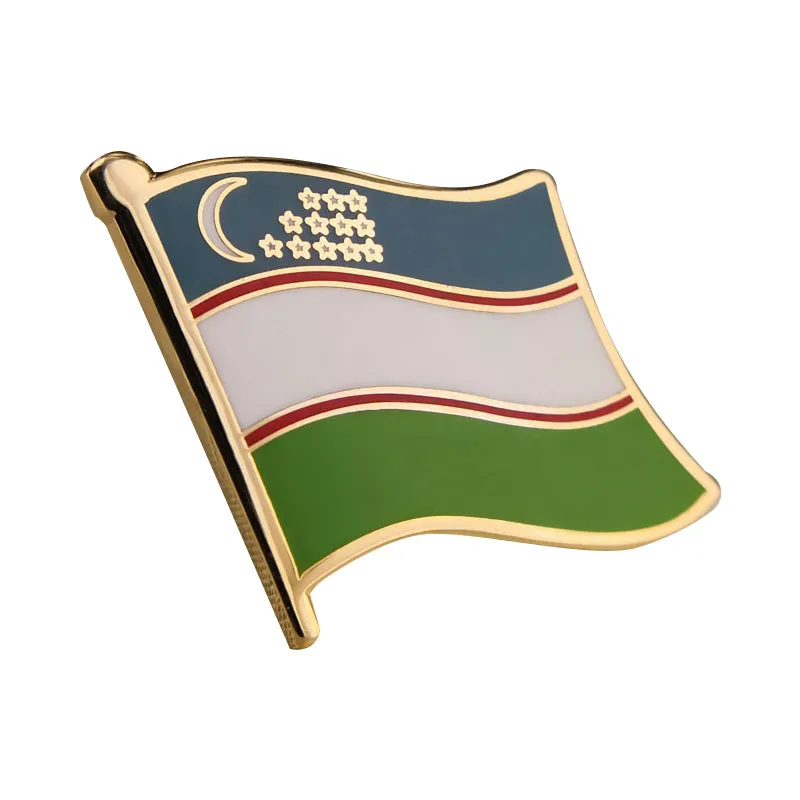 UZ (Uzbekistan) Flag Pin