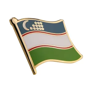 UZ (Uzbekistan) Flag Pin