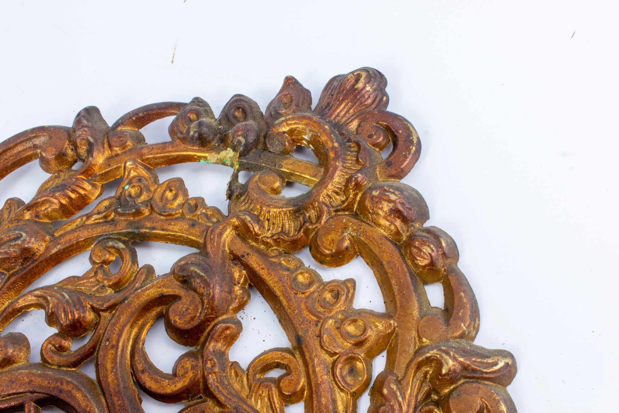 Vintage Brass Horse Plaque Found in France