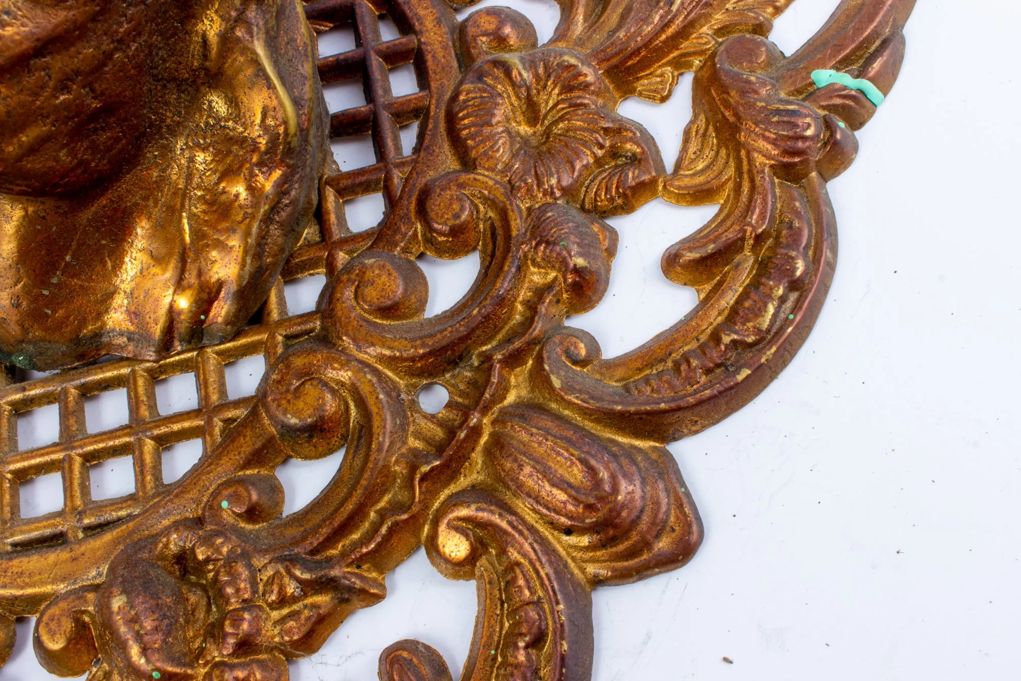 Vintage Brass Horse Plaque Found in France