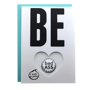 WHOLESALE PIN GREETING CARD - BE