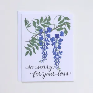 Wisteria Condolence Card
