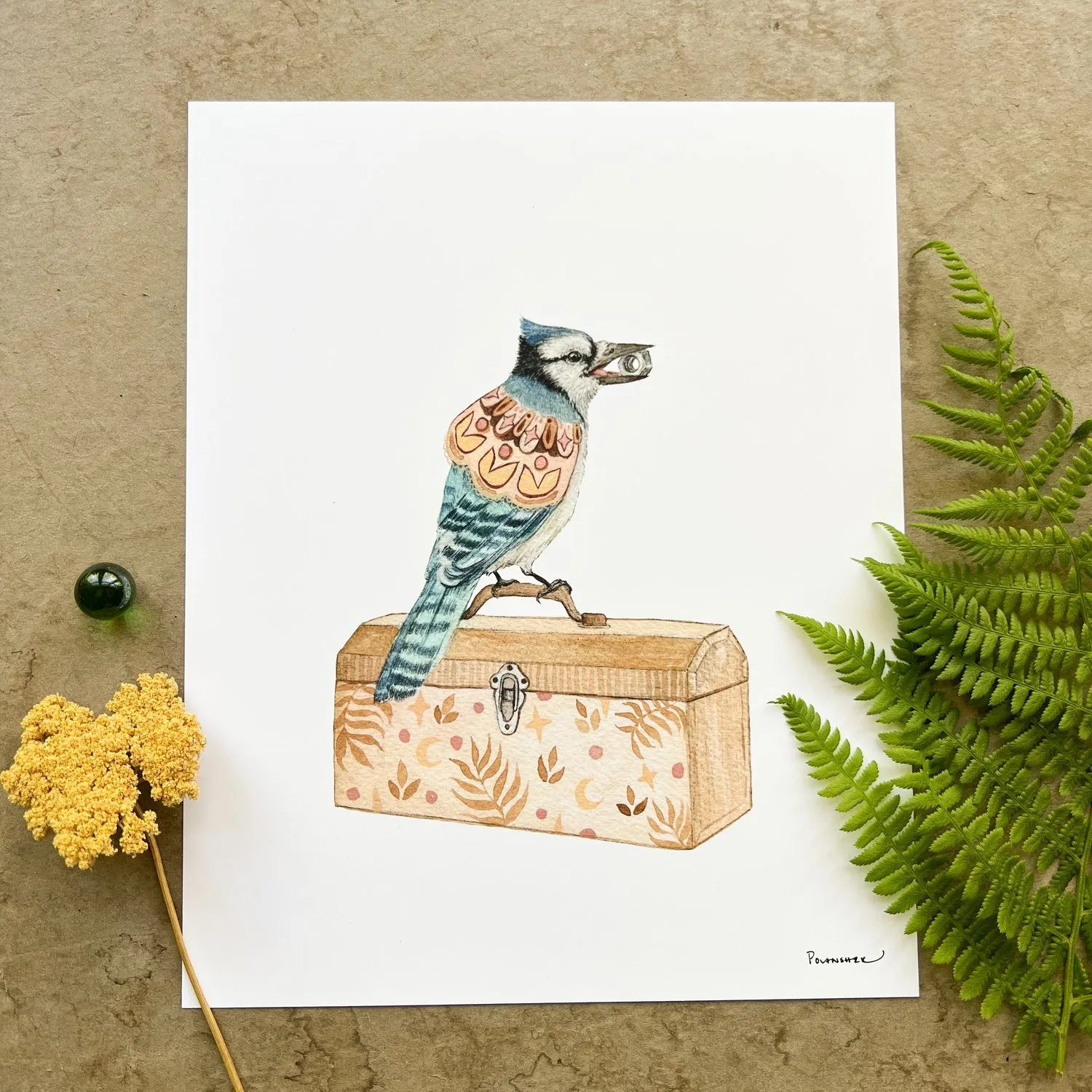 Woodland Home: Alfred's Toolbox 8x10 Print